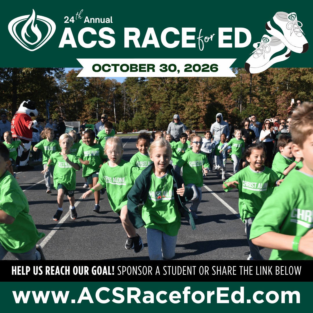 Just 15 days until Race for Education! On October 30, Atlantic Christian School students will race to help us reach our $55,000 fundraising goal—and you can help! 

Every gift supports Christ-centered education for our students. Please donate and share this post with family and friends to help spread the word!

Thank you for cheering on our students and supporting our school!

#RaceForEducation #AtlanticChristianSchool #ChristianEducation #acseht