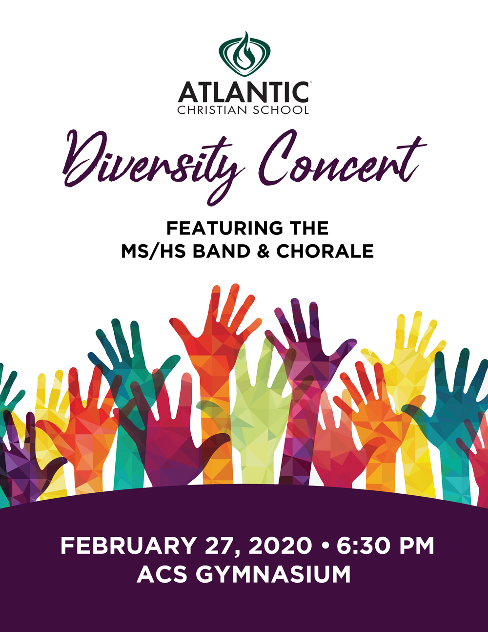 February 27 Diversity Concert Atlantic Christian School