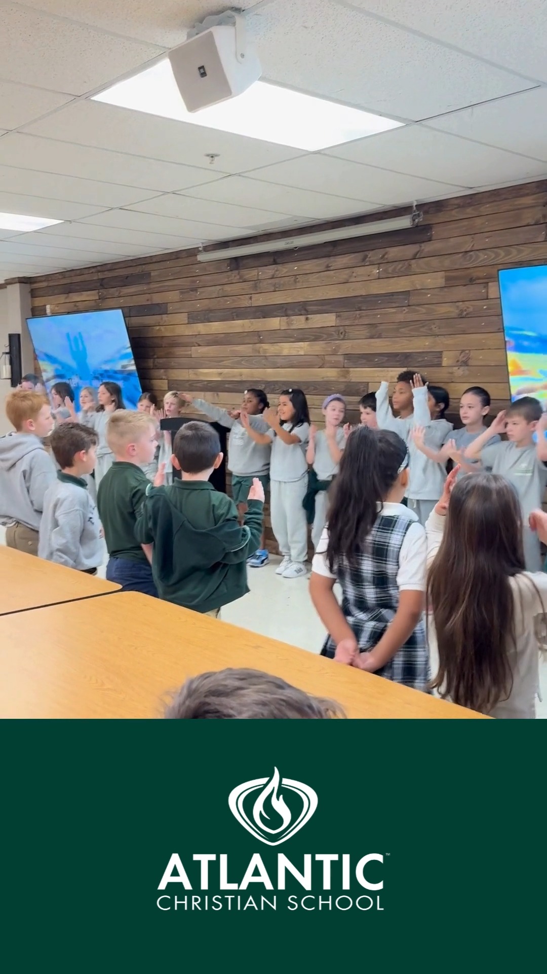 Ms. Babb’s class shared a meaningful presentation during Elementary Chapel today, including a video about the importance of talking to God through prayer. They also led the closing worship, singing “Father Let Your Kingdom Come,” reminding us of our prayer for God’s will to be done in our lives and in our school. Thank you, Ms. Babb and students, for leading our chapel community in worship.

#AtlanticChristianSchool #ACSChapel #ACSEHT #ChristianEducation #StudentWorship #KingdomCome