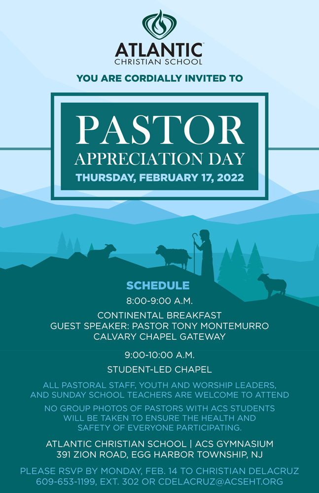 ACS Making Plans for Pastor Appreciation Day — Thursday, February 17