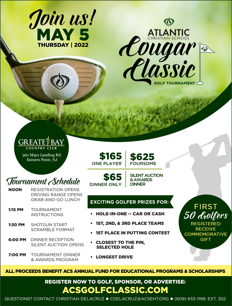 Register Now For May 5 Cougar Classic Golf Tournament – Atlantic