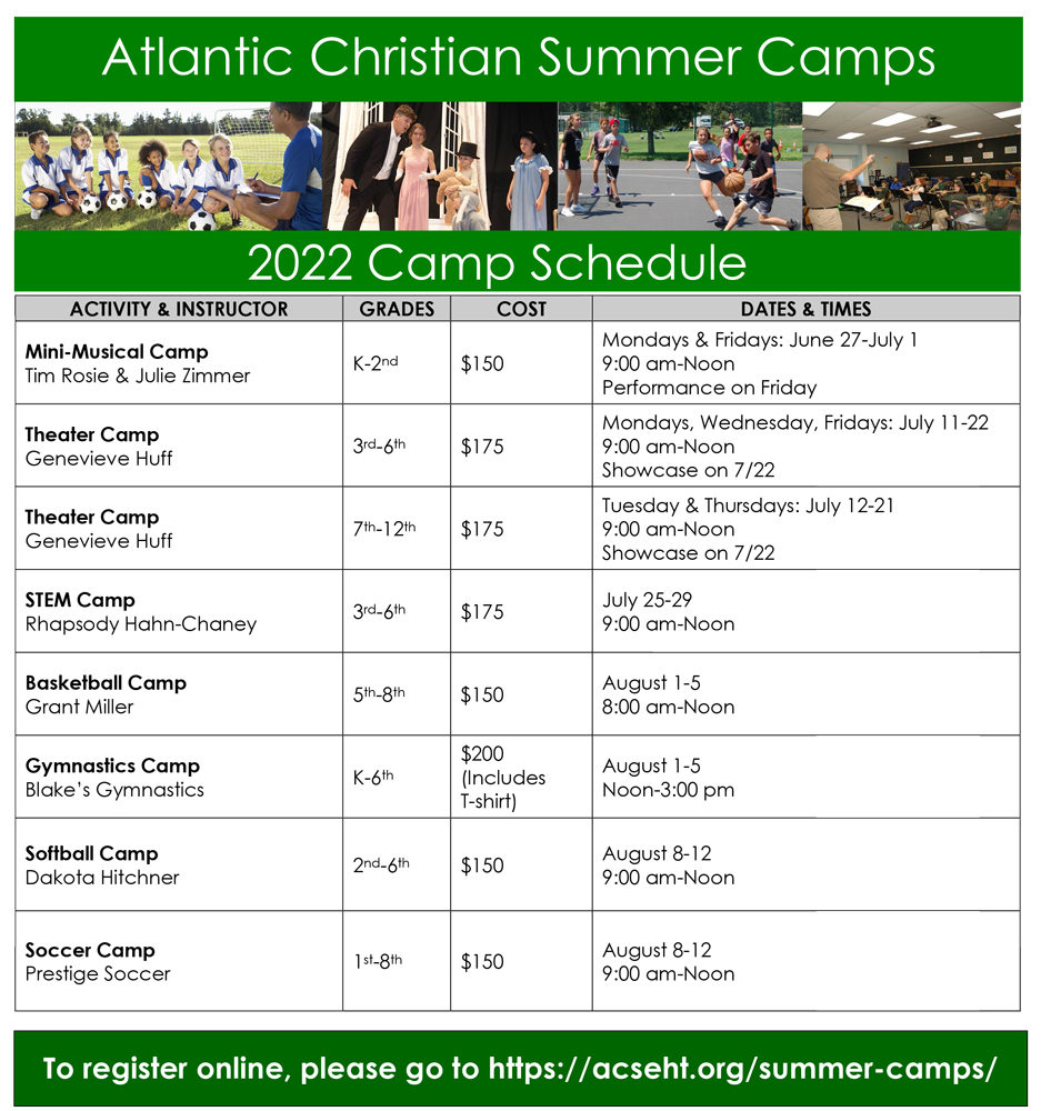 Summer Programs Atlantic Christian School