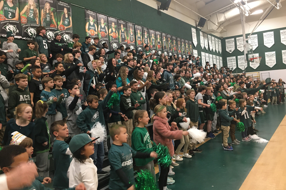 ACS Students Show their Support for Philadelphia Eagles at Pep