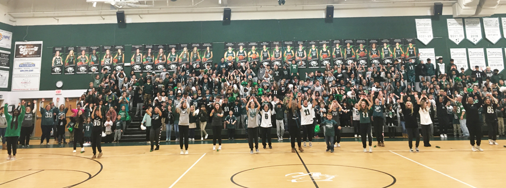 ACS Students Show their Support for Philadelphia Eagles at Pep