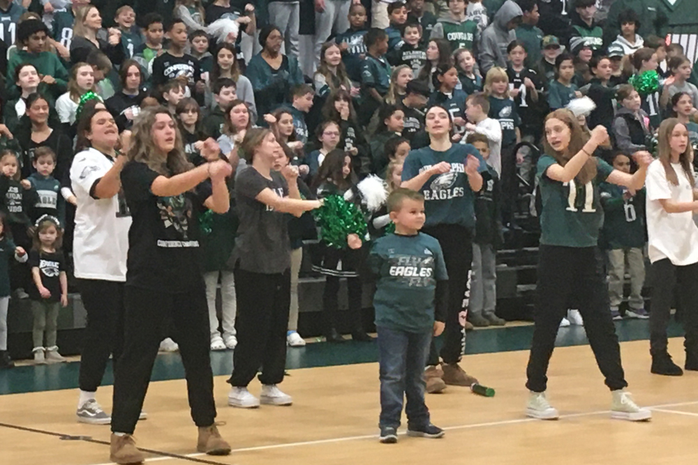 ACS Students Show their Support for Philadelphia Eagles at Pep Rally on  Feb. 6 – Atlantic Christian School