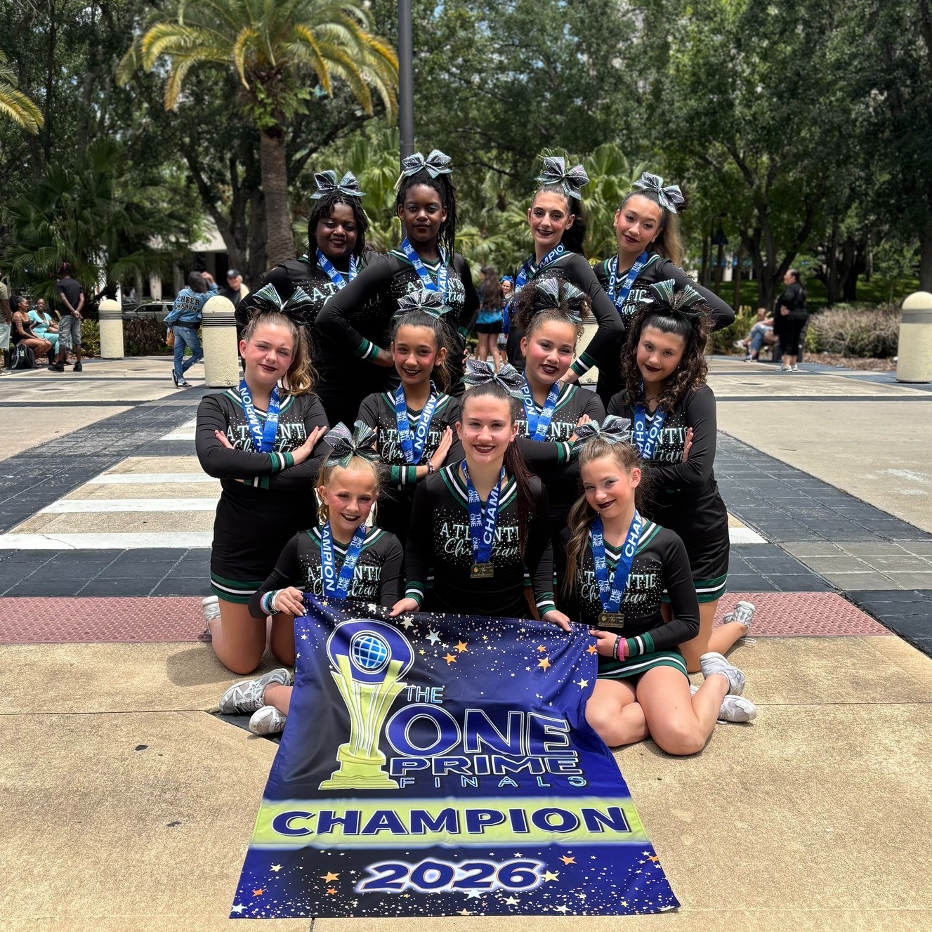 Congratulations to our Varsity Cheer Team for earning 1st place in the Varsity High School Division at the One Prime Finals and qualifying for the Grand Champions title. #acscougars