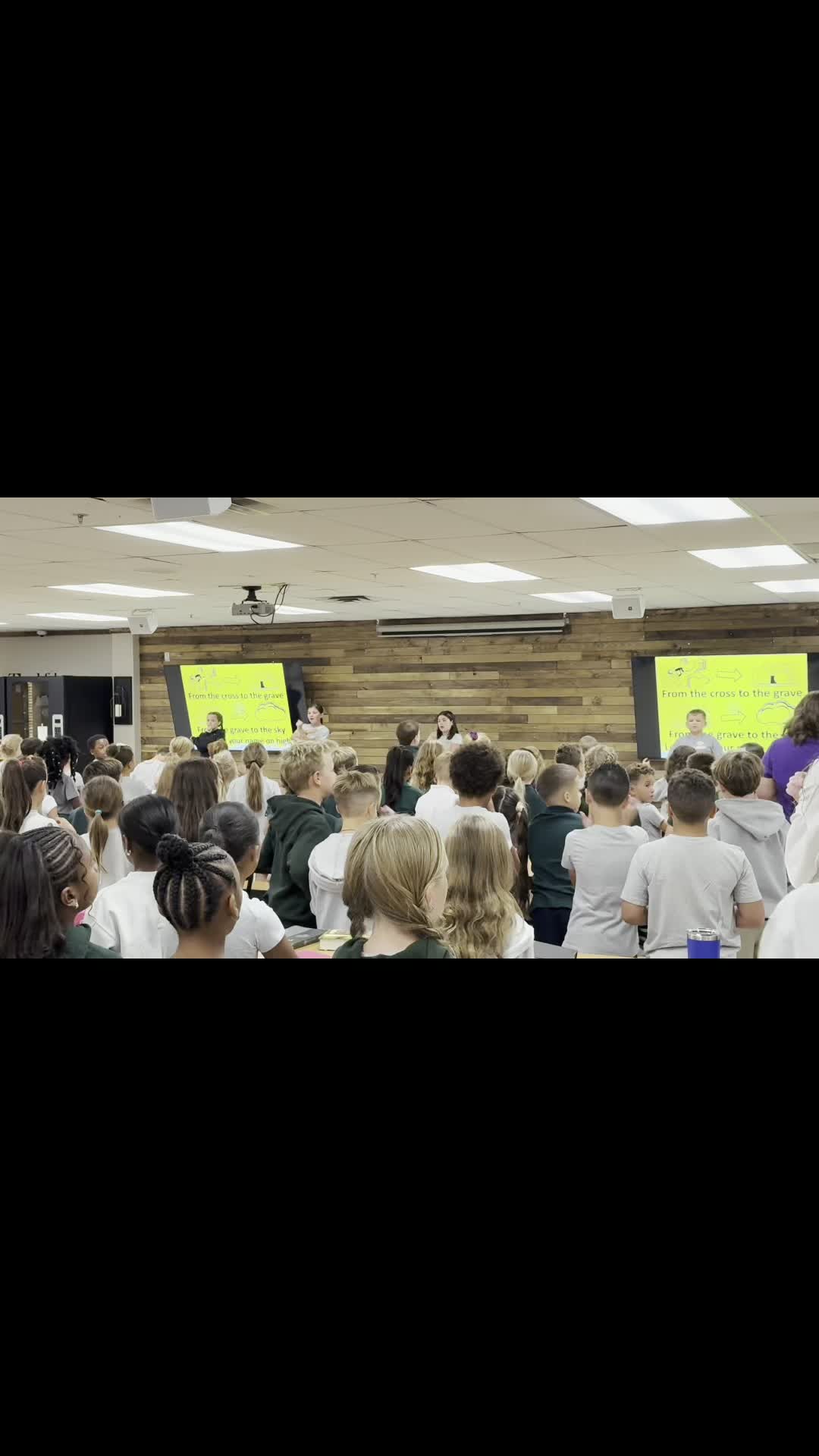 Lord, we lift Your name on high! 💚🎶 What a blessing to hear our elementary students singing praises to Jesus during chapel this morning!

#acseht #ElementaryChapel #WorshipTogether #AtlanticChristian #ChristianEducation